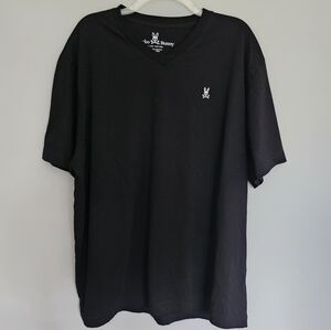 Psycho Bunny T-Shirt Mens Size 2XL Black Pima Cotton Short Sleeve Embroidered